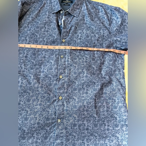 Michael Brandon Slim Fit Floral Cotton/Poly Button Down Men’s Size L Shirt - Picture 6 of 9